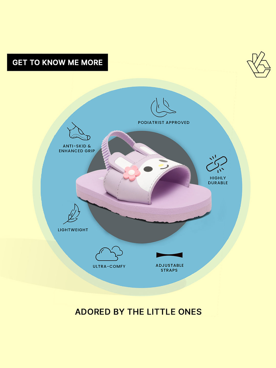 Premium Bunny Sliders - Lavendor (Girls)