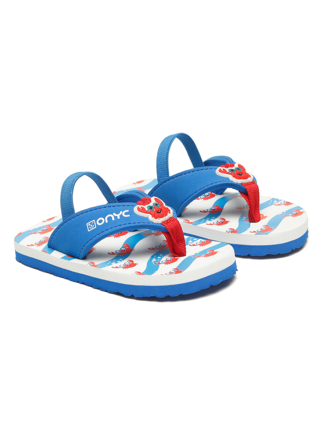 Premium Crab V-Shape Flip-flops - Blue (Unisex)