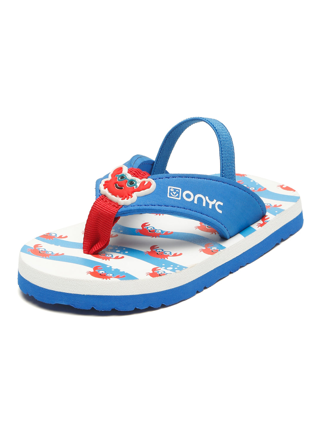 Premium Crab V-Shape Flip-flops - Blue (Unisex)