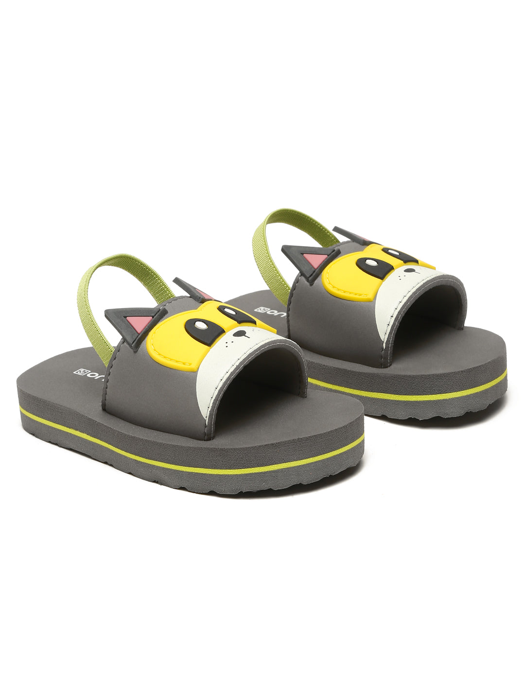 Premium Puppy Artistic Sliders - Grey (Unisex)