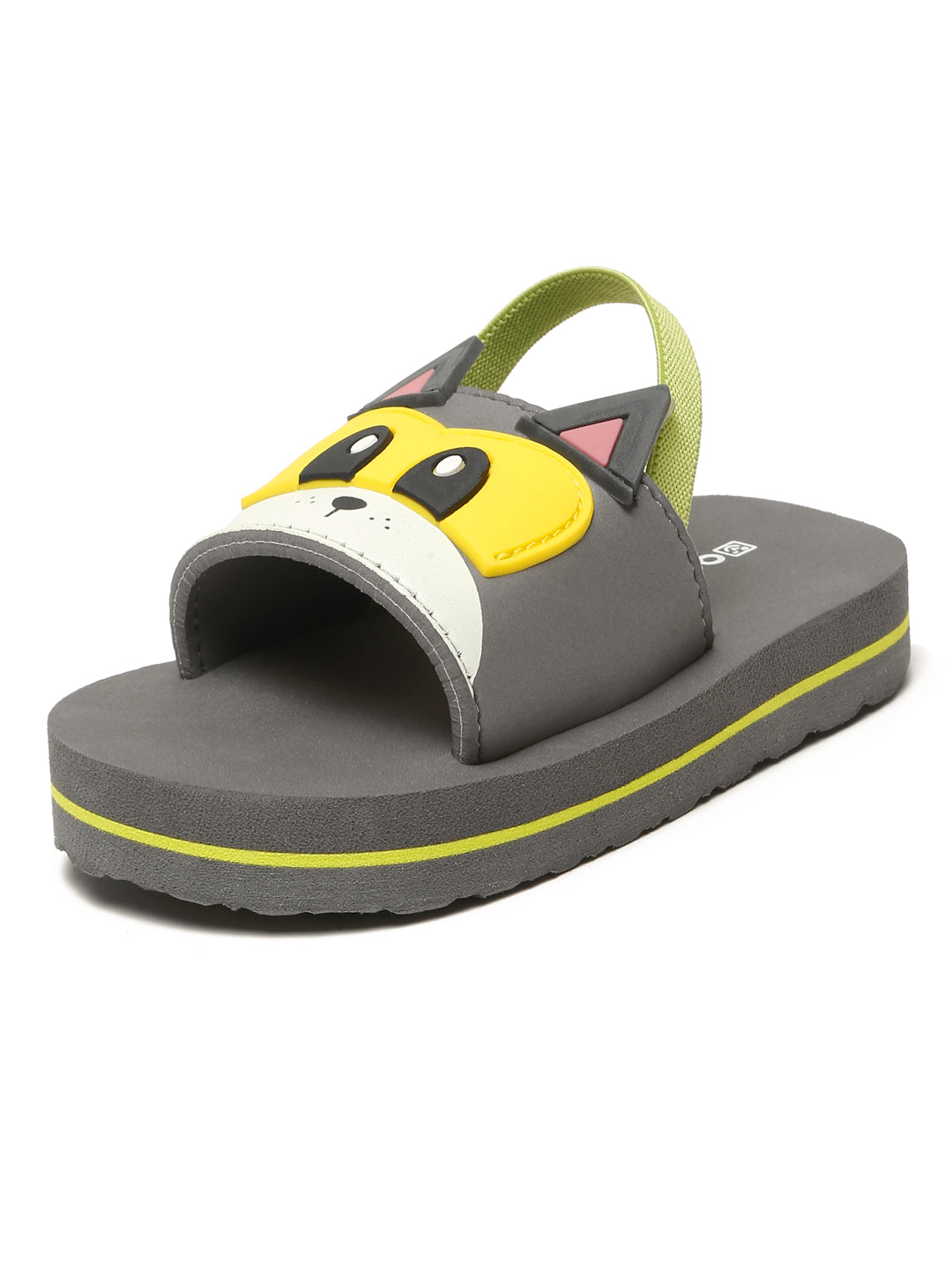 Premium Puppy Artistic Sliders - Grey (Unisex)