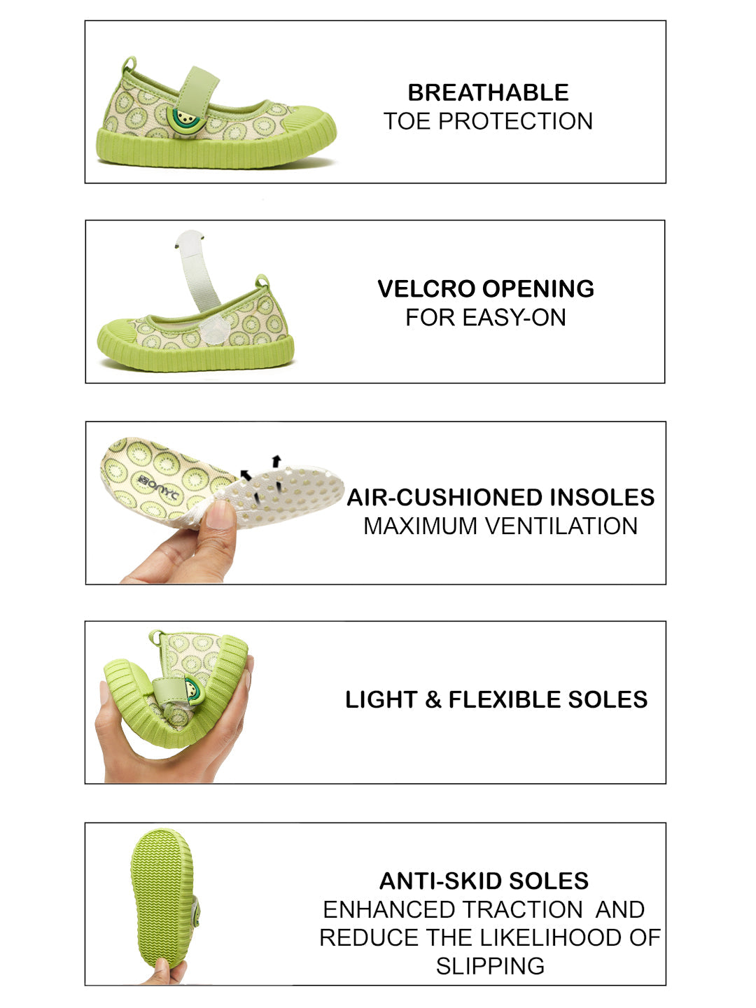 Premium Kiwi Ballerinas - Green (Girls)