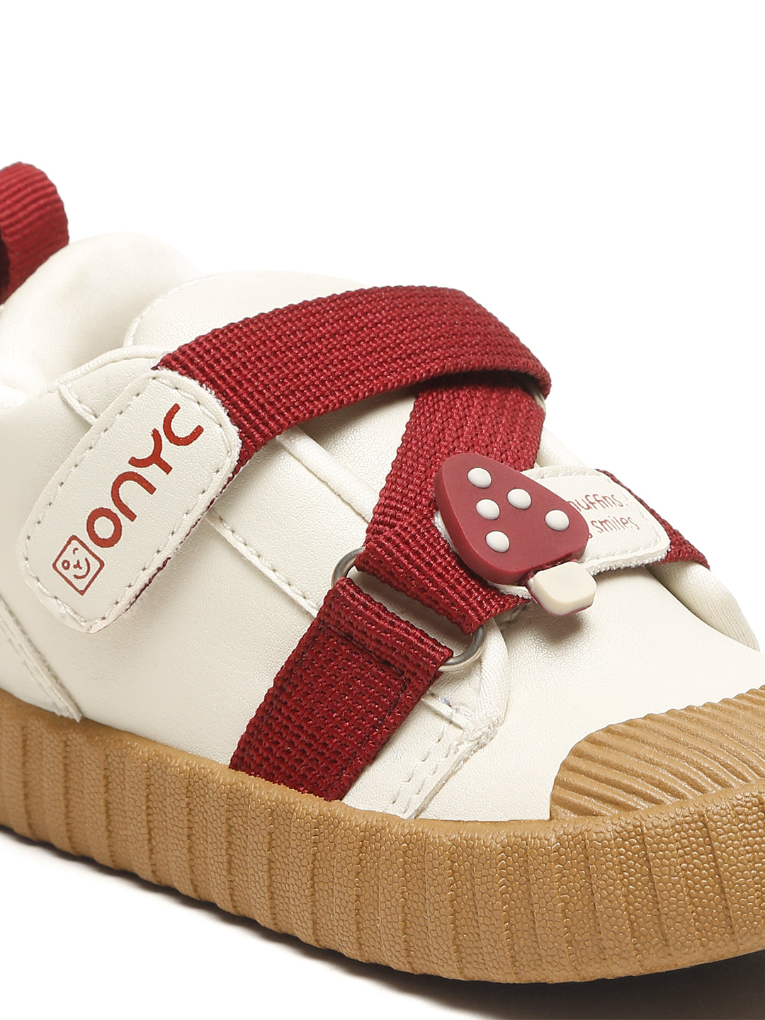 Red-Velvet Muffin Sneakers- White (Unisex)
