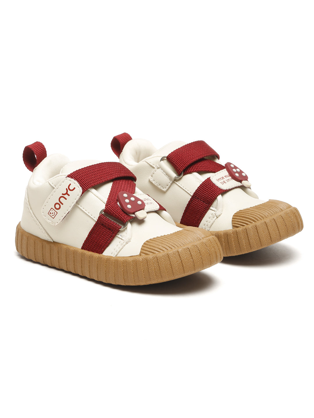 Red-Velvet Muffin Sneakers- White (Unisex)