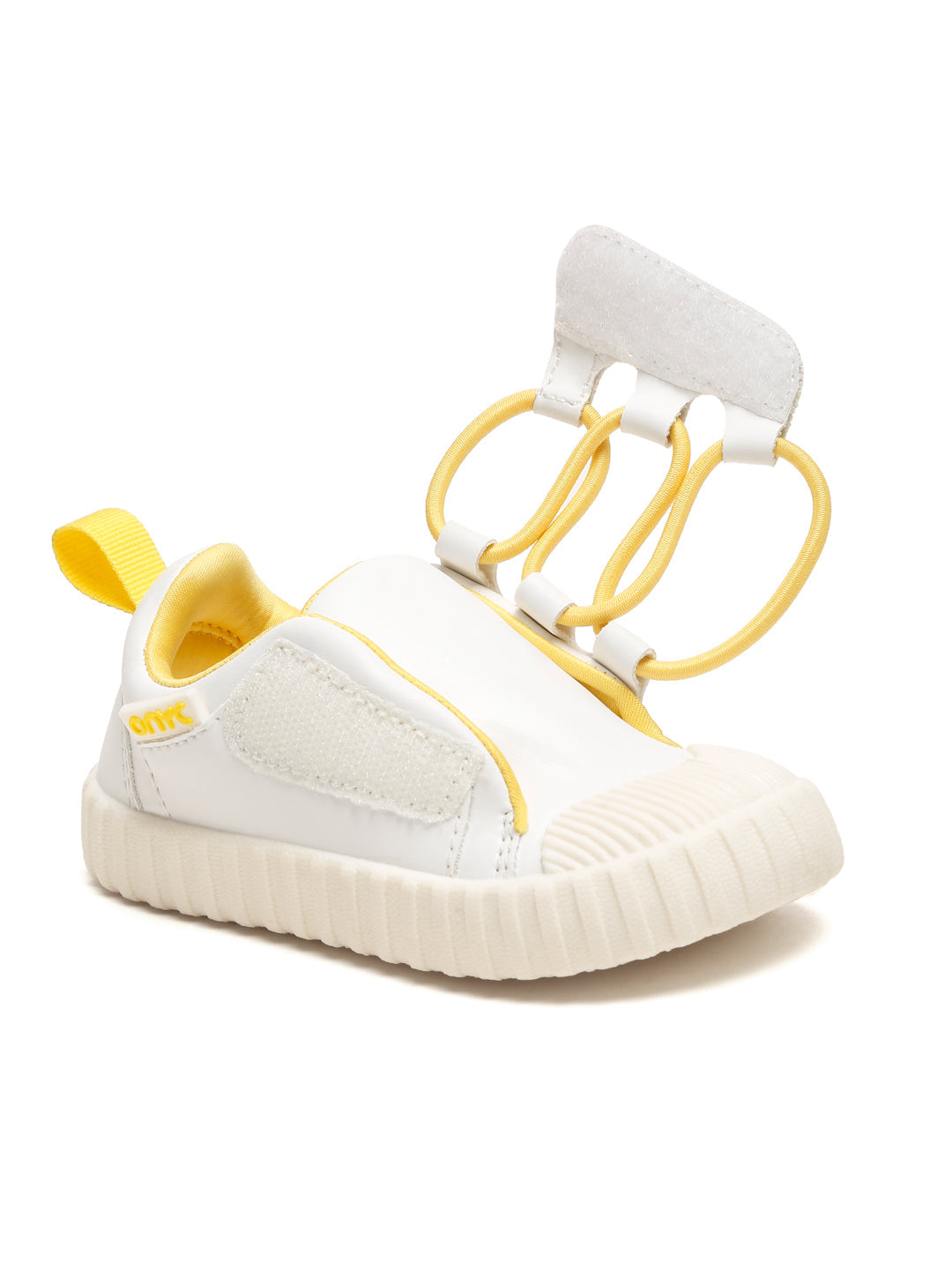 Premium Mango Pastry Lace-Free Sneakers - White (Unisex)