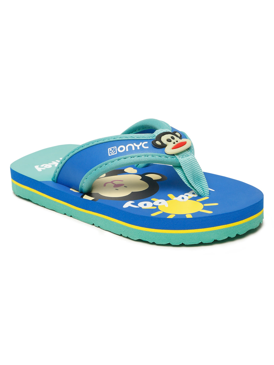 Premium Monkey V-Shape Flip-flops - Blue (Unisex)