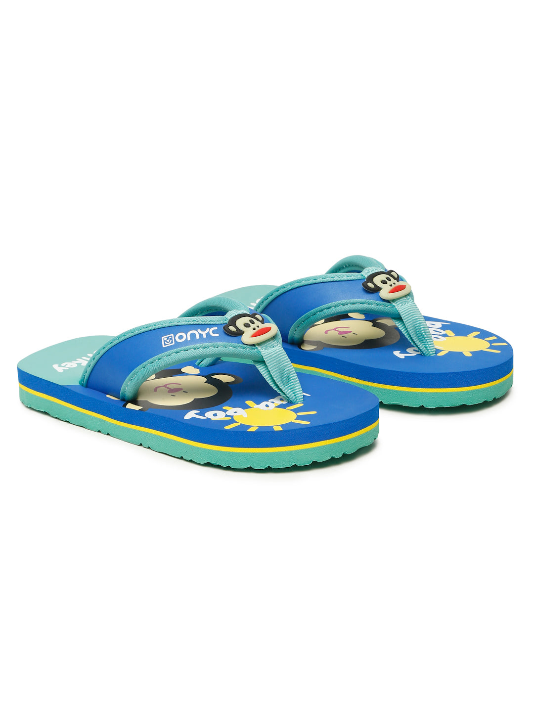 Premium Monkey V-Shape Flip-flops - Blue (Unisex)