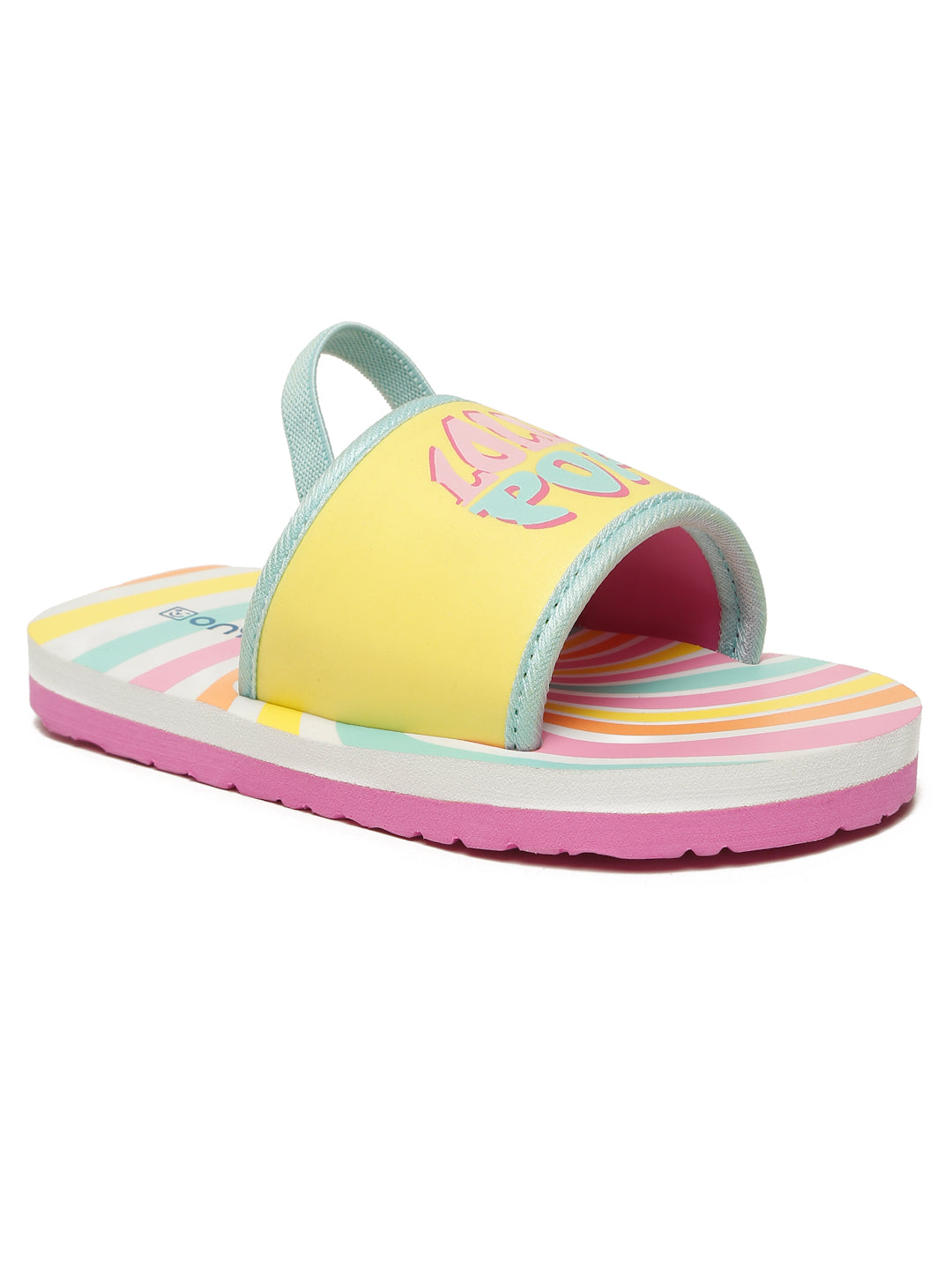 Premium Lolly Pop Artistic Sliders - Yellow (Unisex)