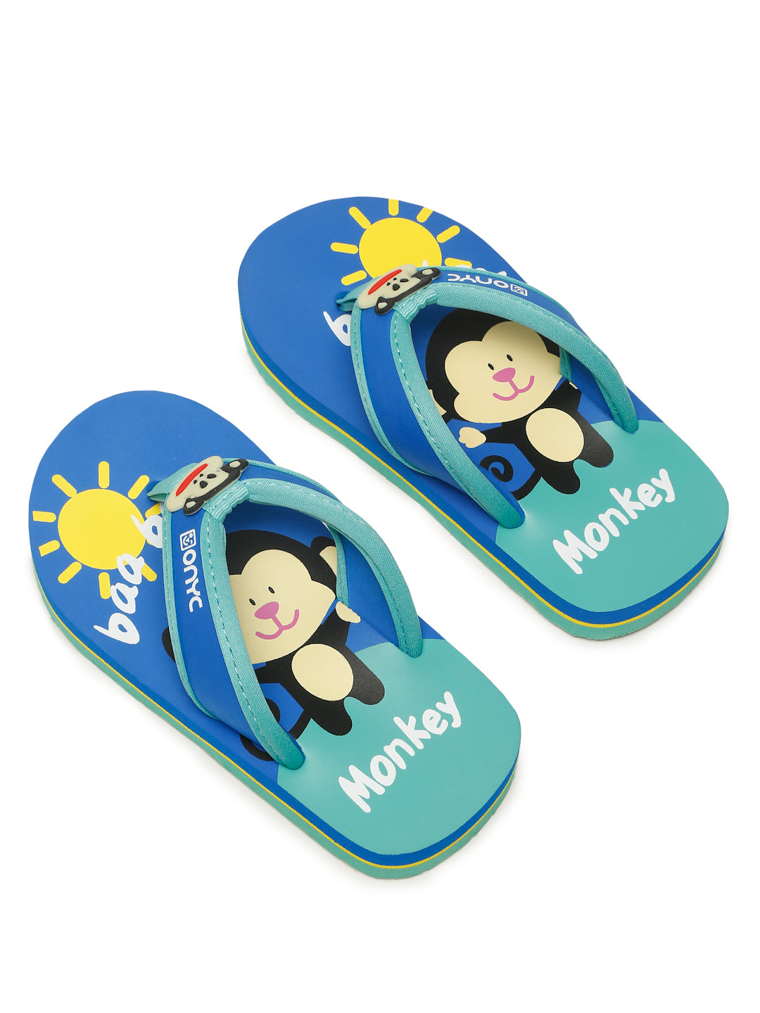 Premium Monkey V-Shape Flip-flops - Blue (Unisex)