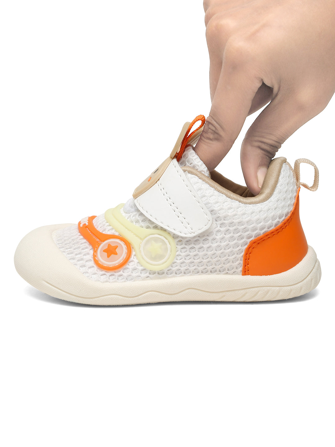 Fluffy Toddlers' First Step Shoes - Orange (Unisex)