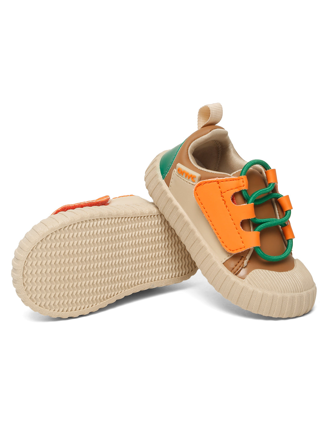 POCO Toddlers' Comfortable & LightWeight Lace-Free Sneakers - Brown (Unisex)