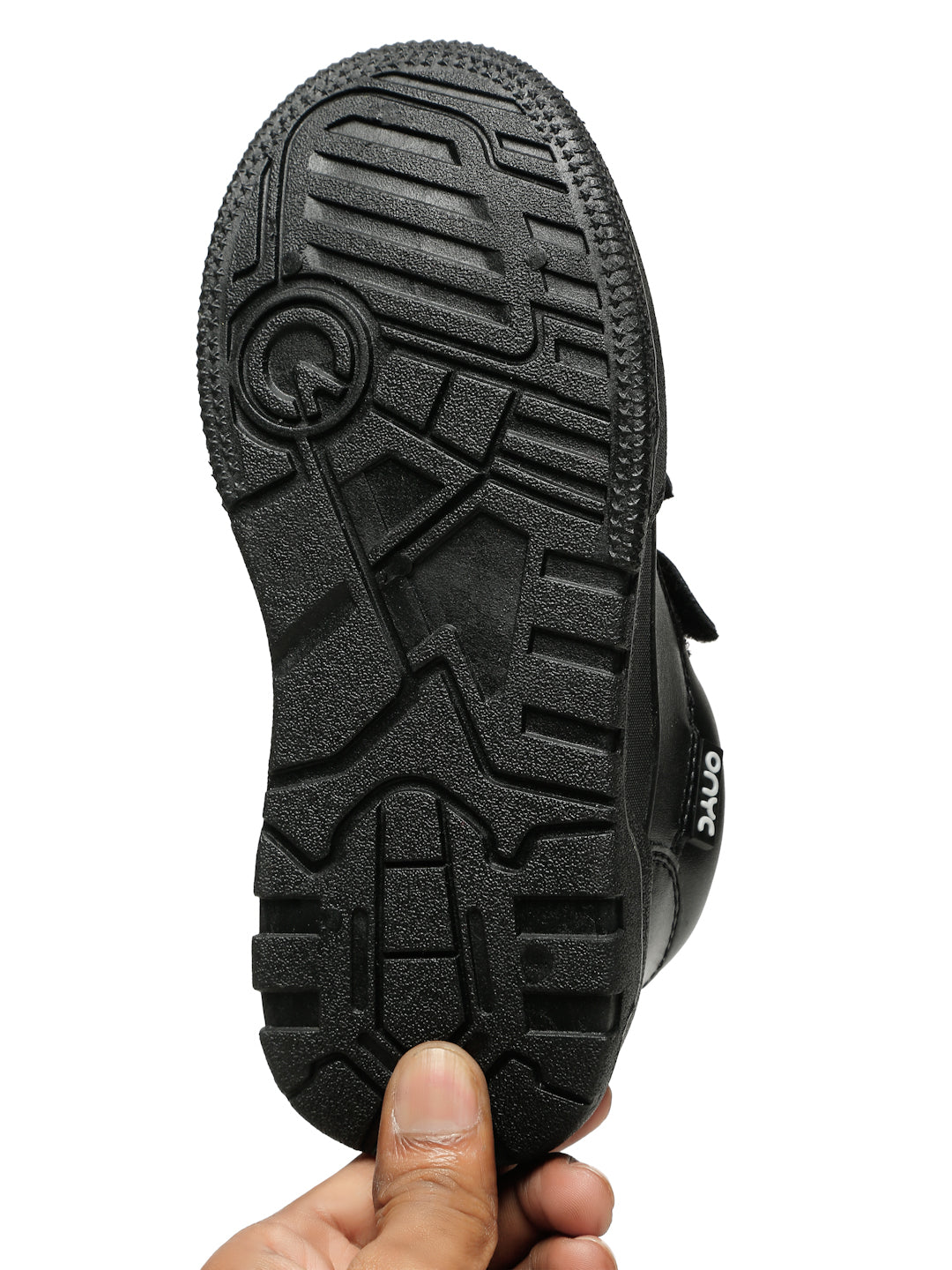 SuperKool Comfortable & LightWeight Lace-Free School Shoes - Black (Unisex)