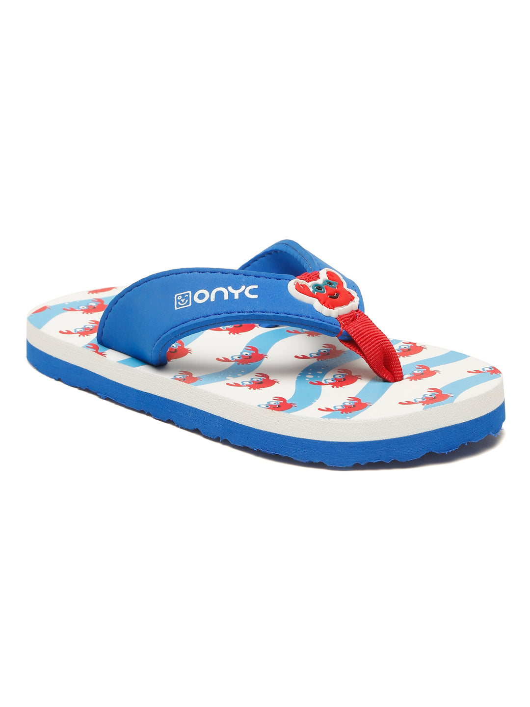 Premium Crab V-Shape Flip-flops - Blue (Unisex)