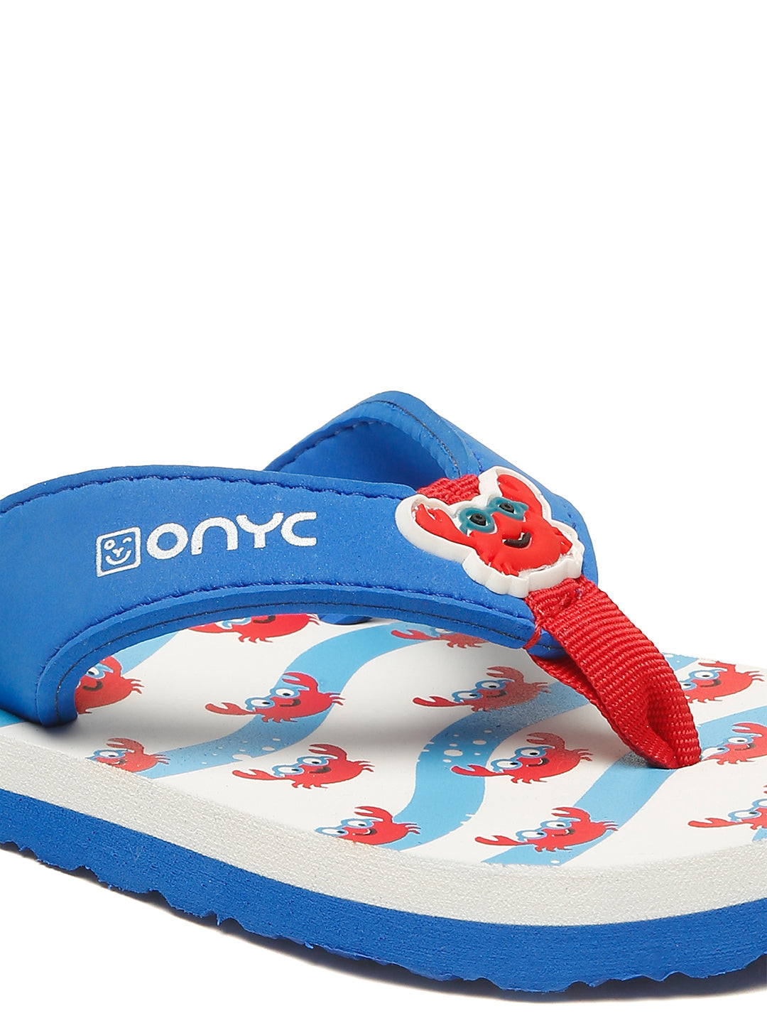 Premium Crab V-Shape Flip-flops - Blue (Unisex)
