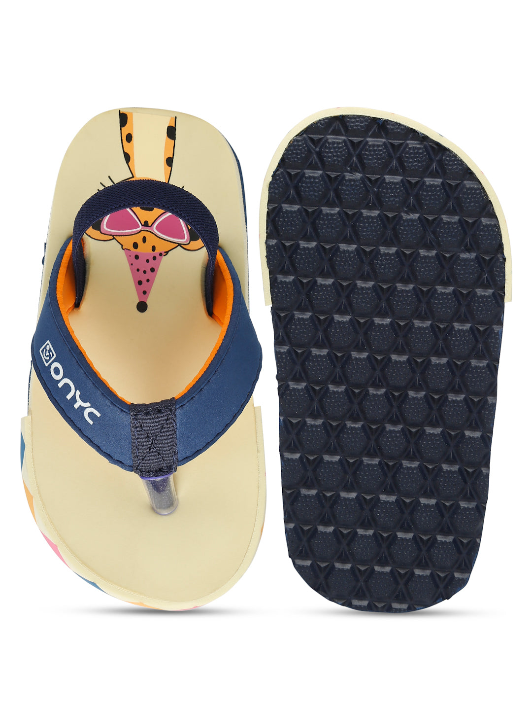Premium Leo V-Shape Flip-flops With Adjustable BackSupport - Beige (Unisex)
