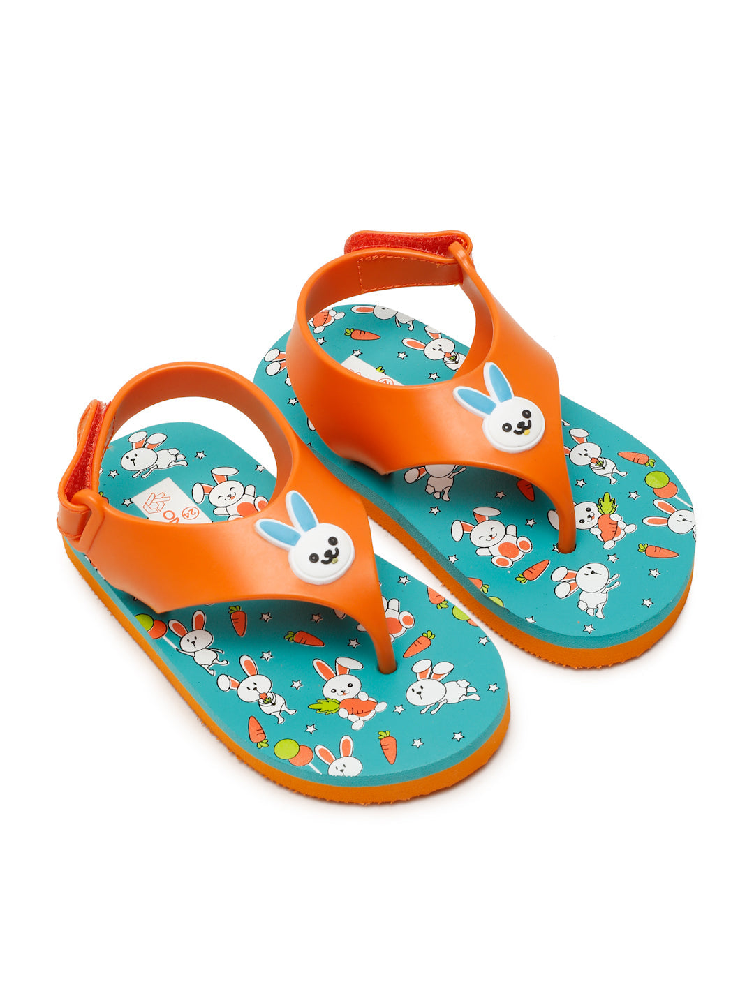 Premium Bunny Jellies Flip-flops for Kids - Orange (Unisex)