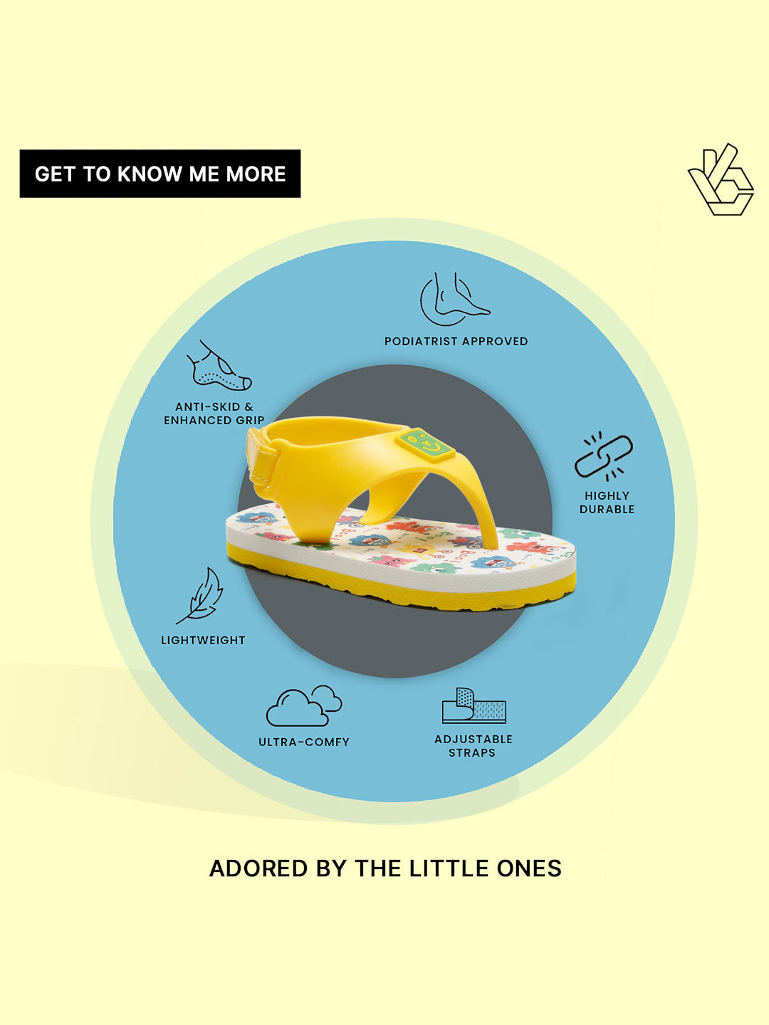 Premium Monster Candy Flipflops - Yellow (Unisex)