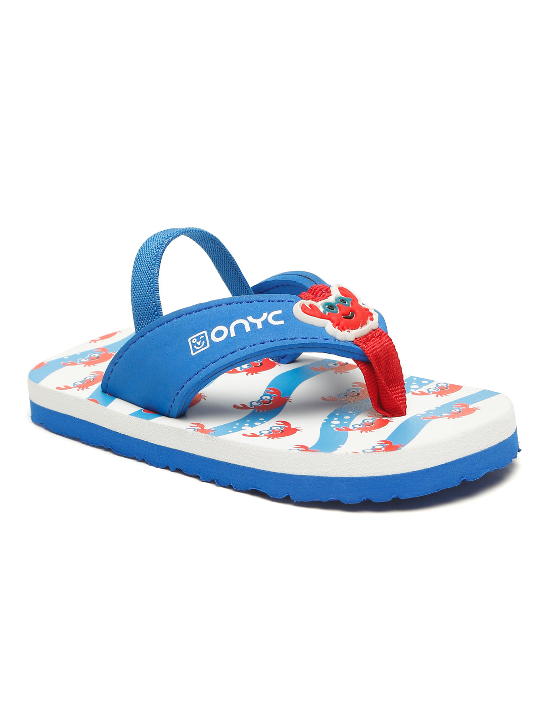 Premium Crab V-Shape Flip-flops - Blue (Unisex)