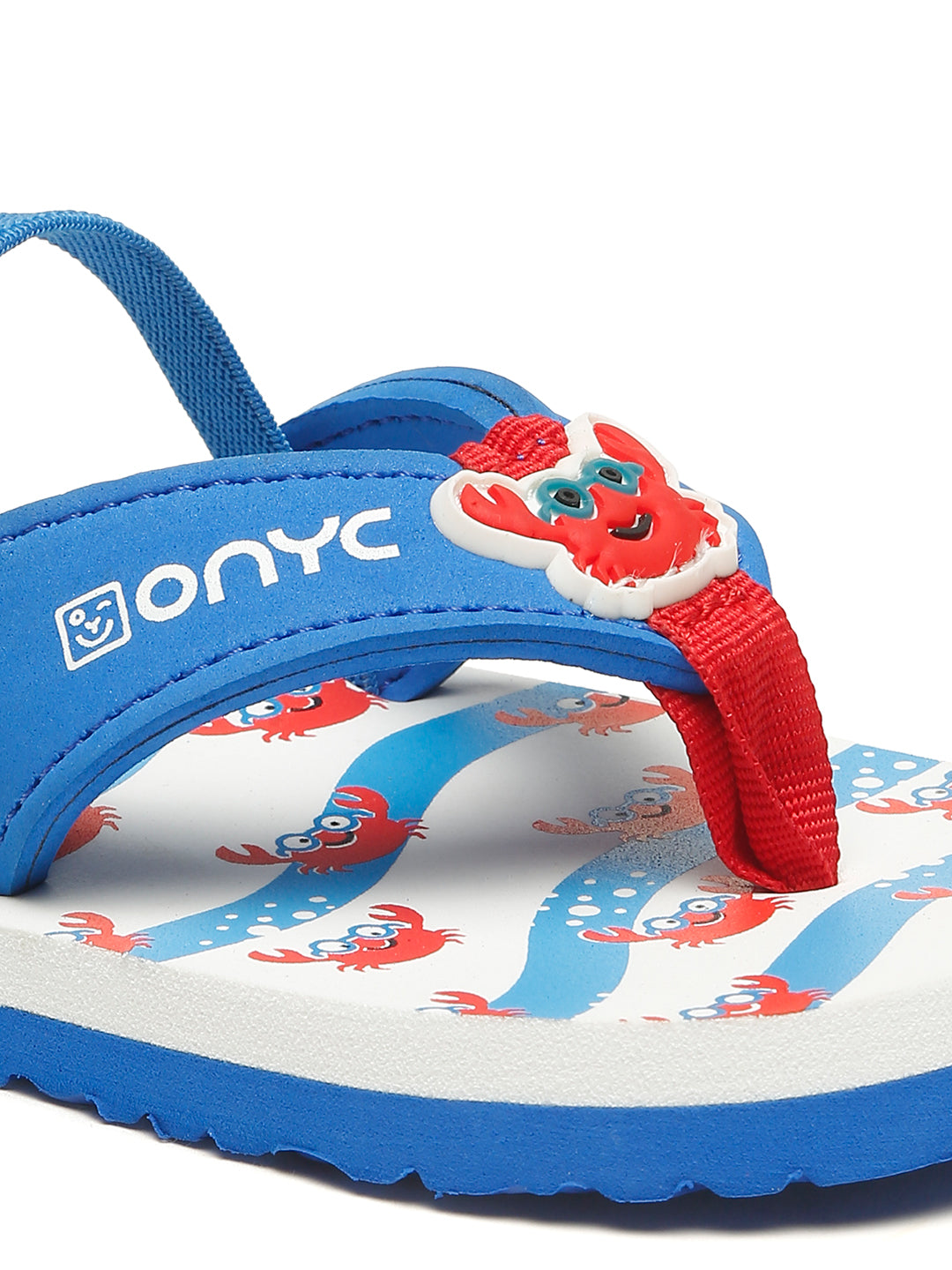 Premium Crab V-Shape Flip-flops - Blue (Unisex)