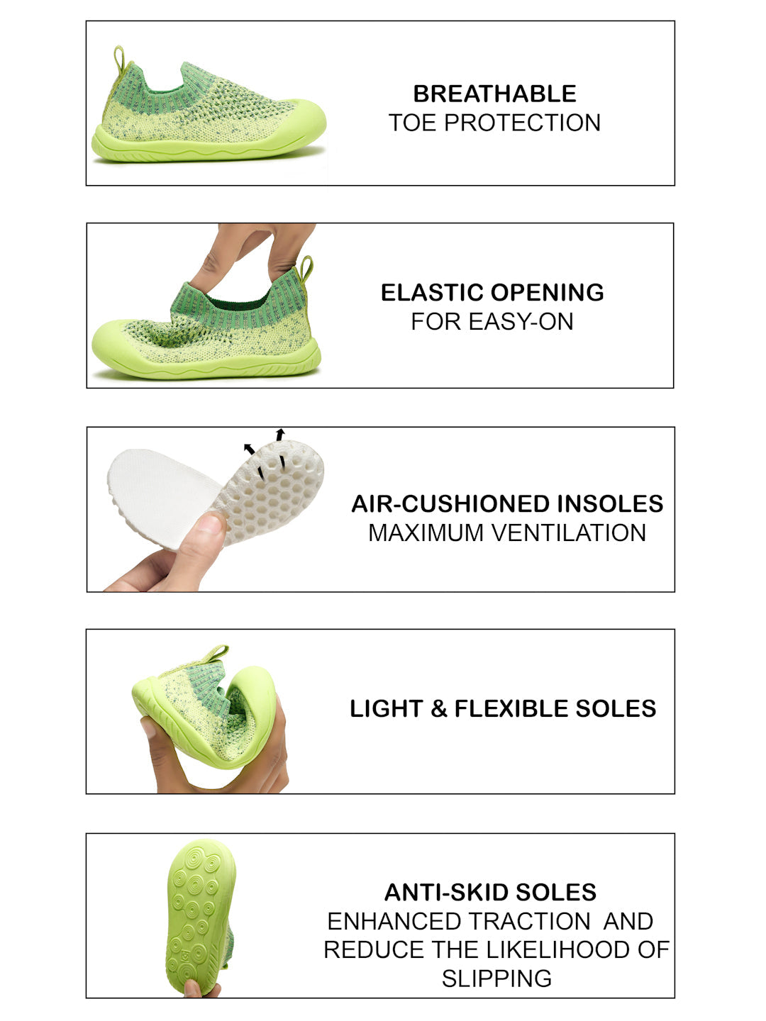 Macaroons Toddlers' First Step Shoes - Green (Unisex)