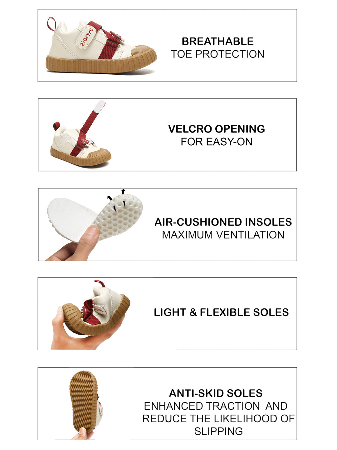 Red-Velvet Muffin Sneakers- White (Unisex)