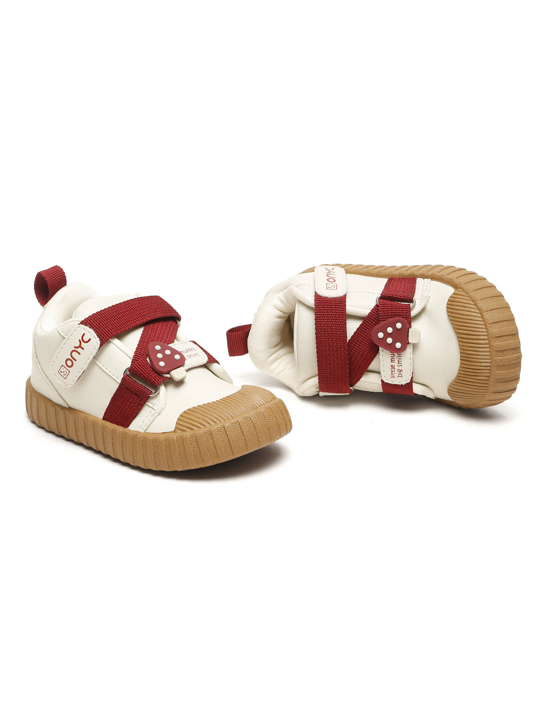 Red-Velvet Muffin Sneakers- White (Unisex)