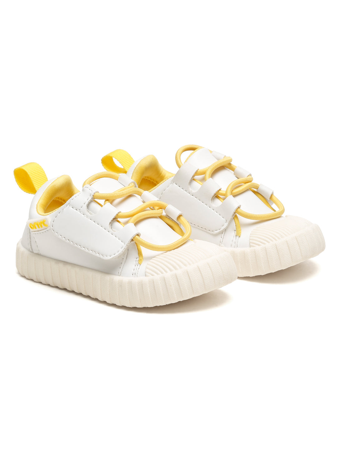 Premium Mango Pastry Lace-Free Sneakers - White (Unisex)