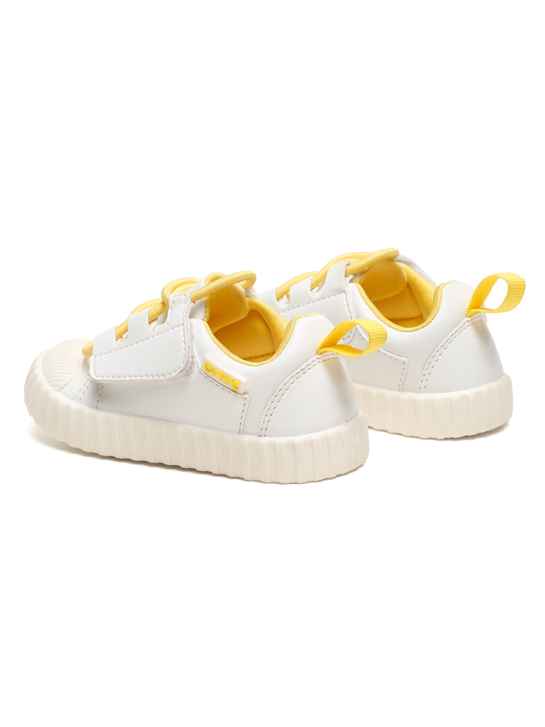 Premium Mango Pastry Lace-Free Sneakers - White (Unisex)