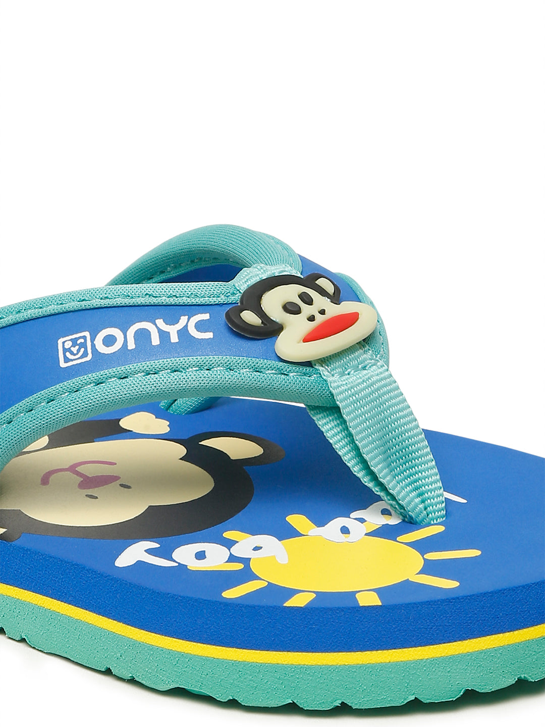 Premium Monkey V-Shape Flip-flops - Blue (Unisex)