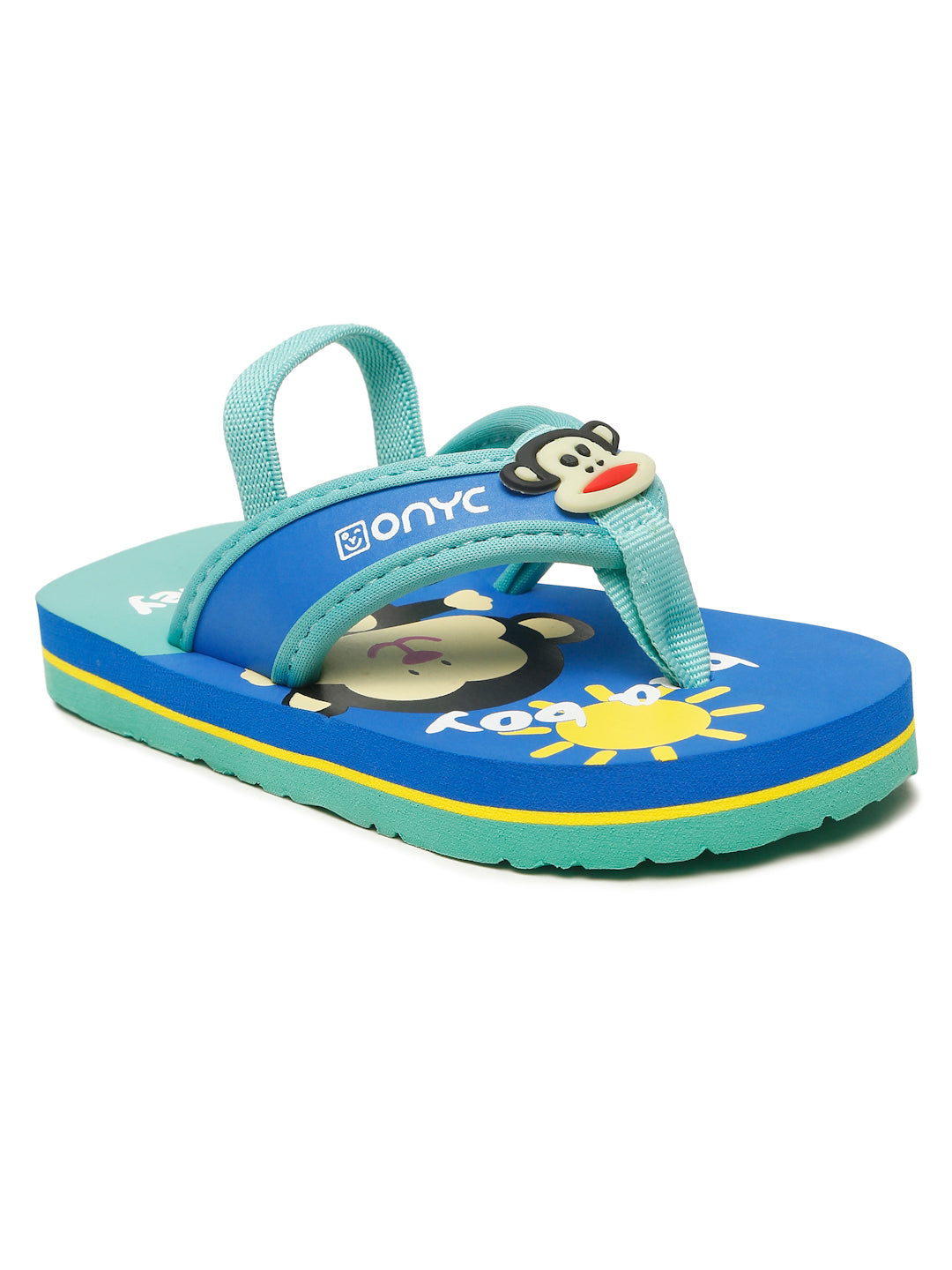 Premium Monkey V-Shape Flip-flops With Adjustable BackSupport - Blue (Unisex)