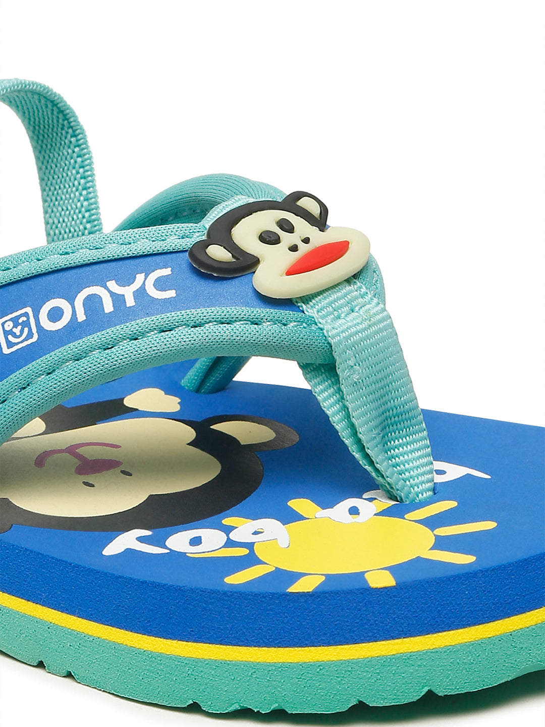 Premium Monkey V-Shape Flip-flops With Adjustable BackSupport - Blue (Unisex)