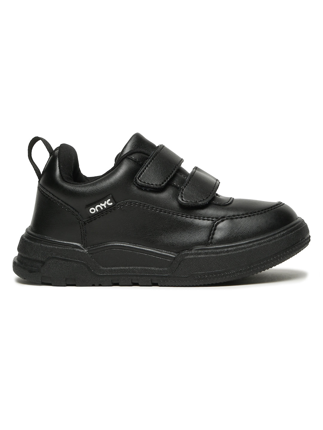SuperKool Comfortable & LightWeight Lace-Free School Shoes - Black (Unisex)