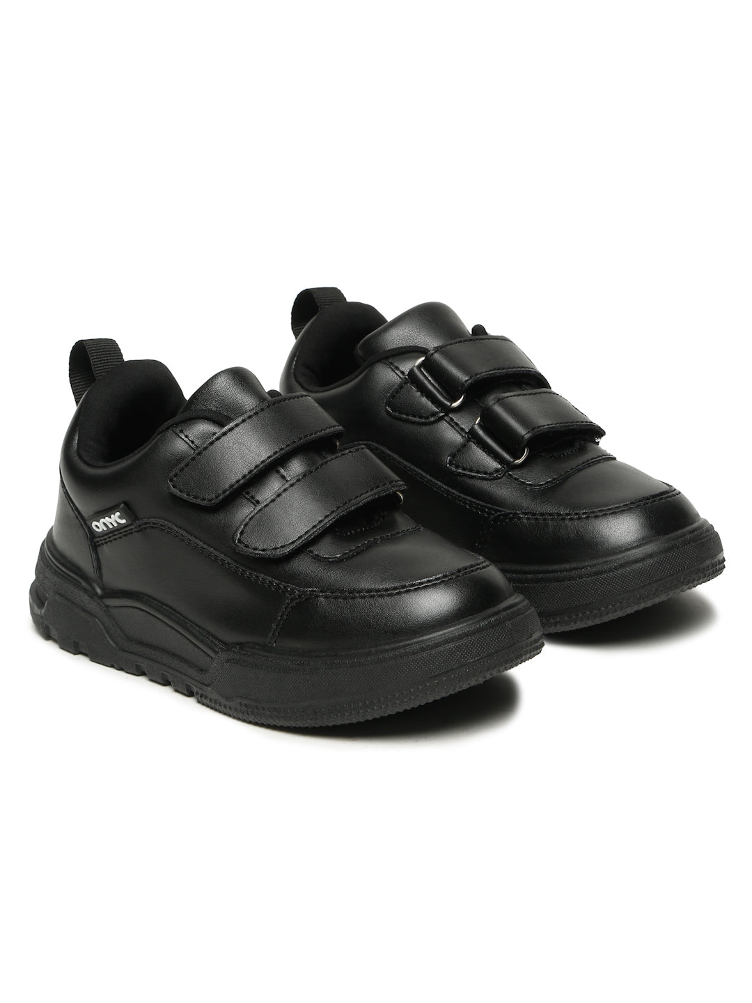 SuperKool Comfortable & LightWeight Lace-Free School Shoes - Black (Unisex)