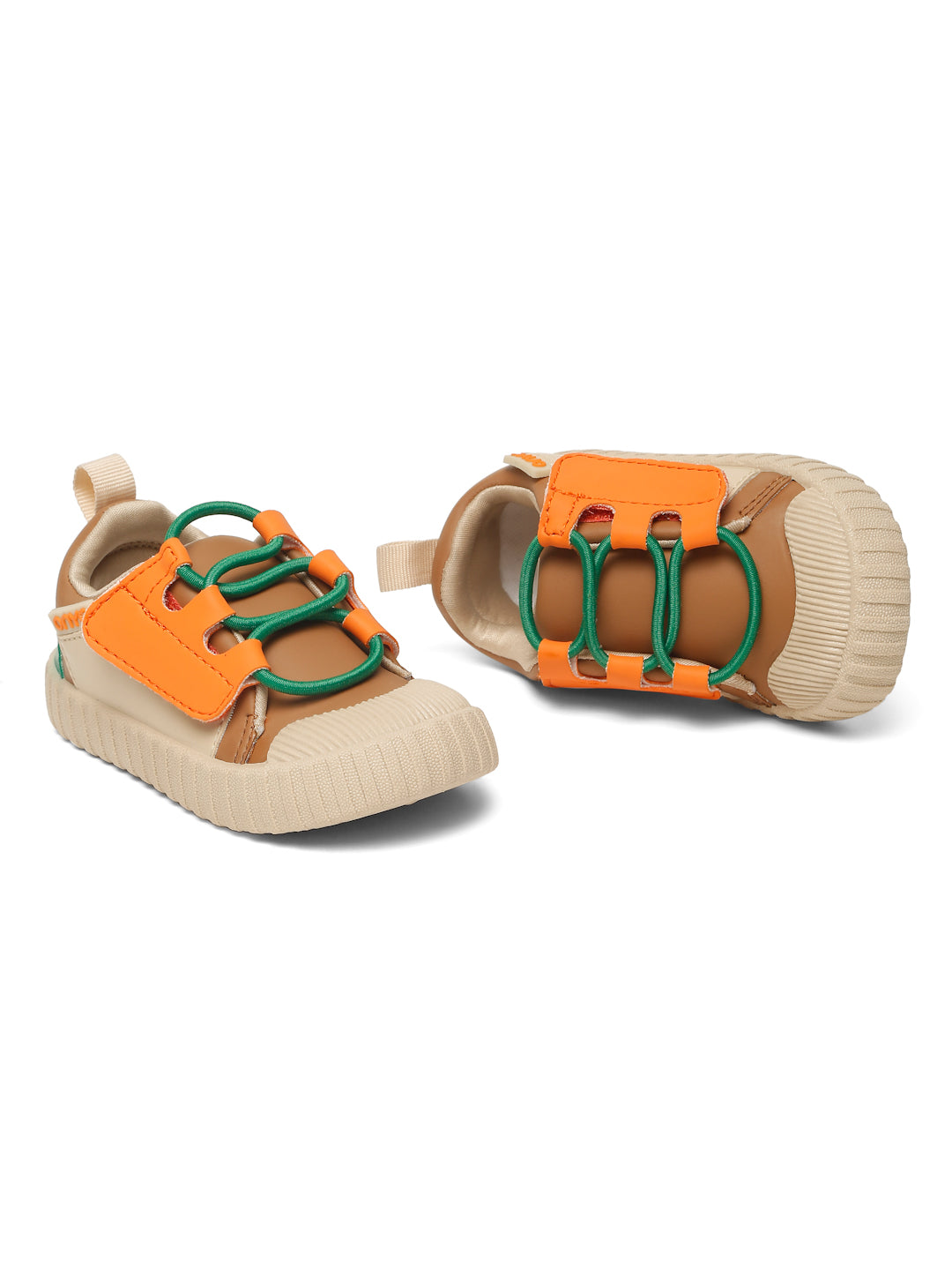 POCO Toddlers' Comfortable & LightWeight Lace-Free Sneakers - Brown (Unisex)