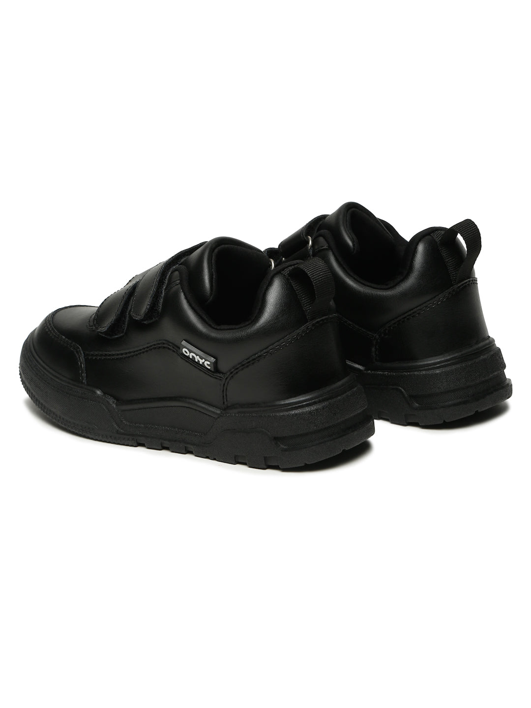 SuperKool Comfortable & LightWeight Lace-Free School Shoes - Black (Unisex)