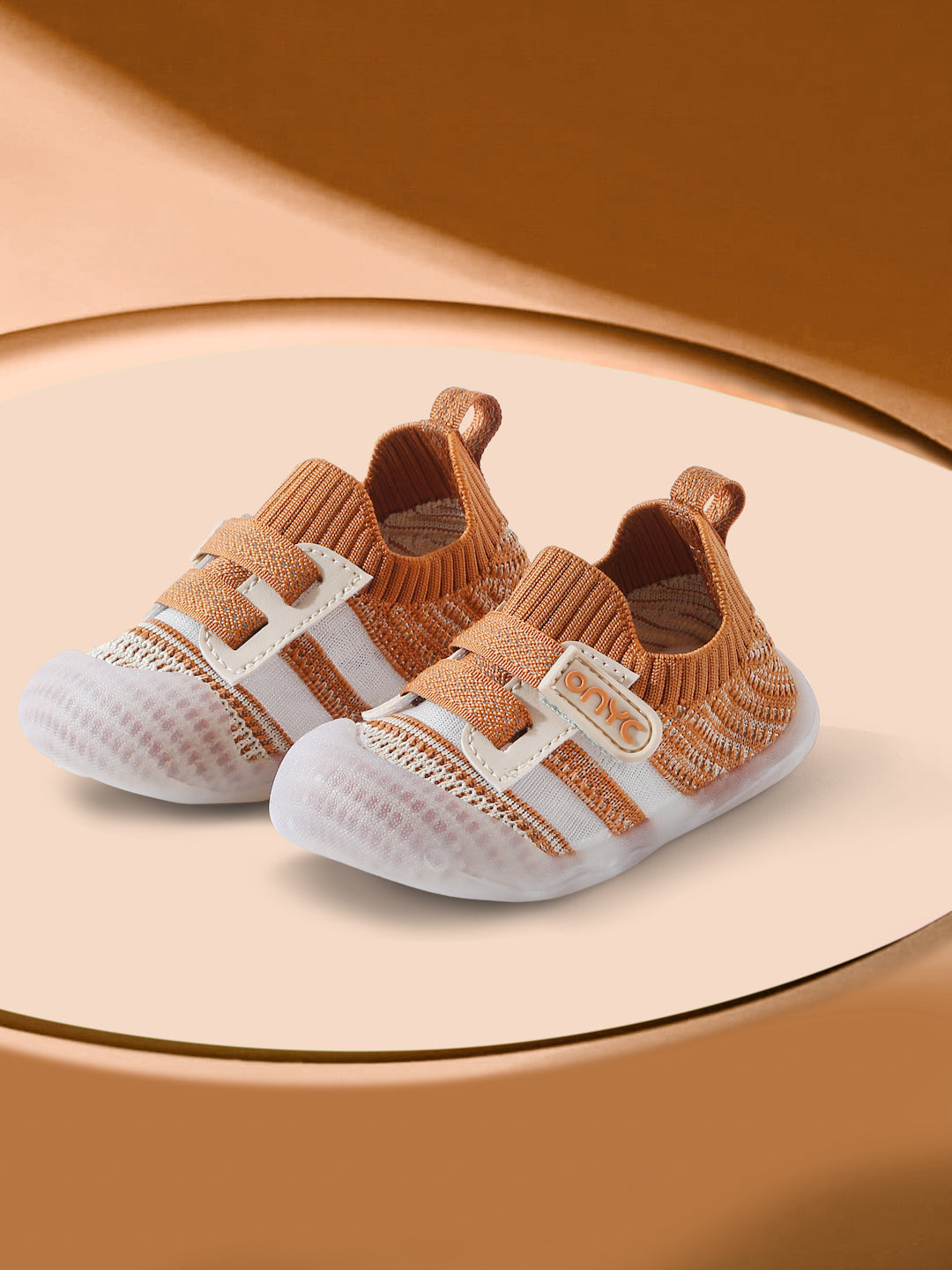 Smooth Toddlers' First Step Shoes - Brown (Unisex)
