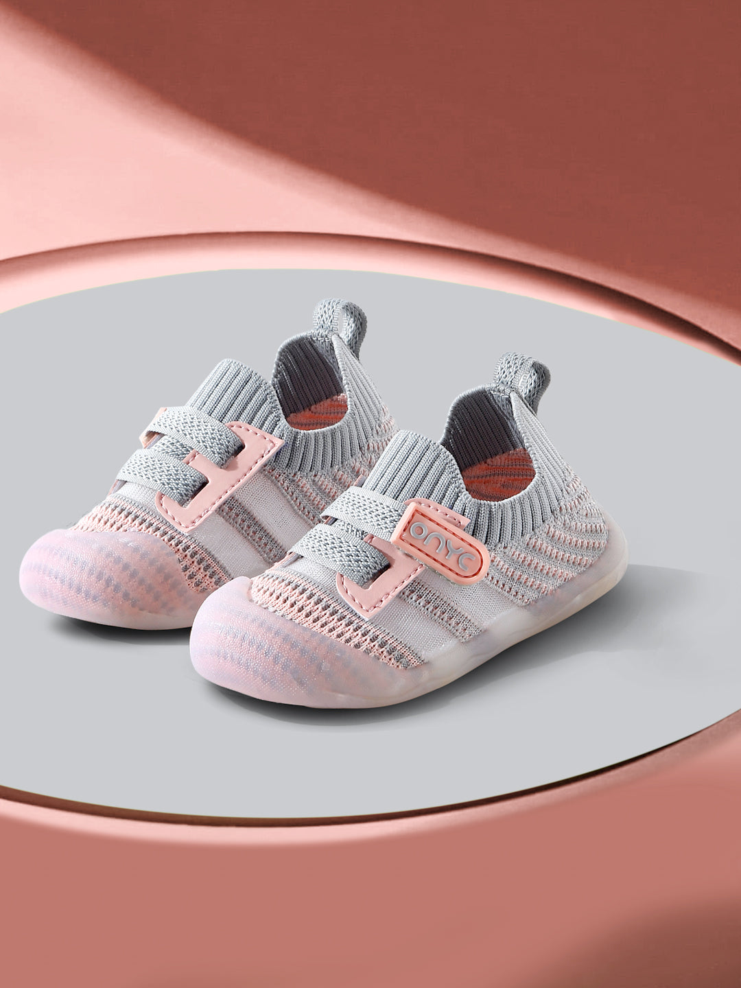 Smooth Toddlers' First Step Shoes - Peach (Unisex)