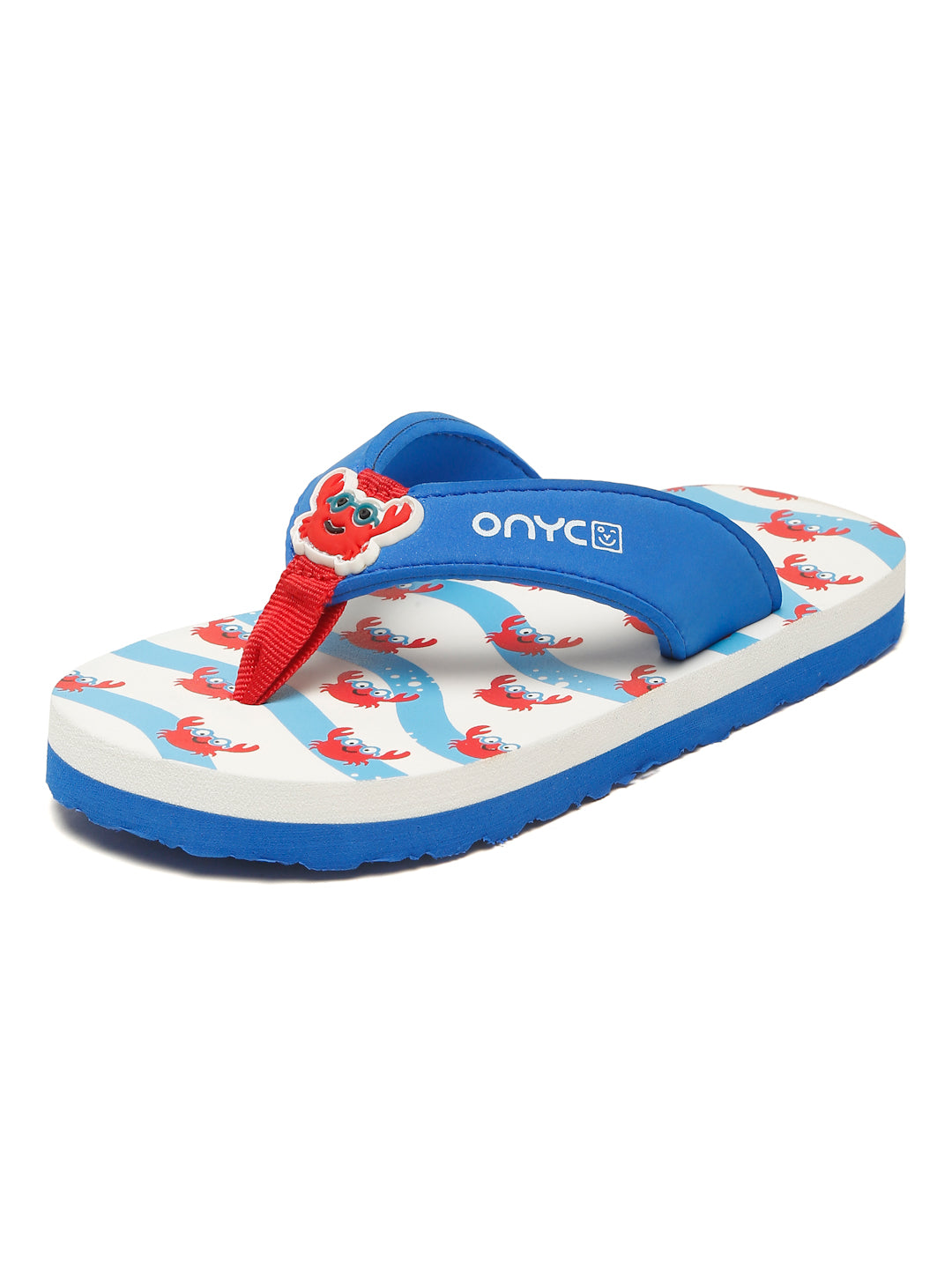 Premium Crab V-Shape Flip-flops - Blue (Unisex)