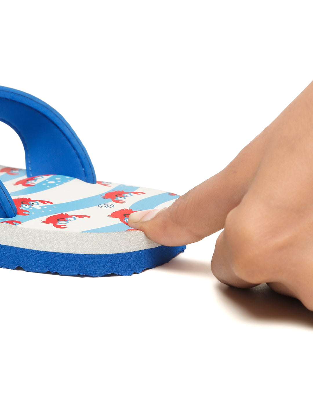 Premium Crab V-Shape Flip-flops - Blue (Unisex)