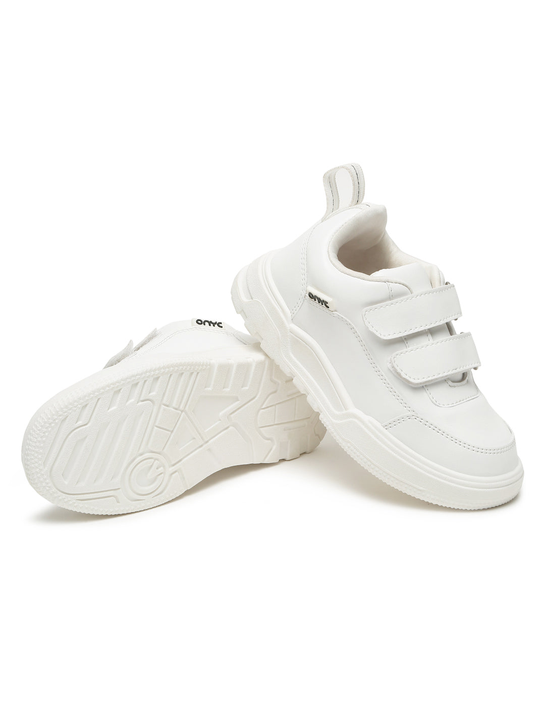 SuperKool Comfortable & LightWeight Lace-Free Sneakers - White (Unisex)