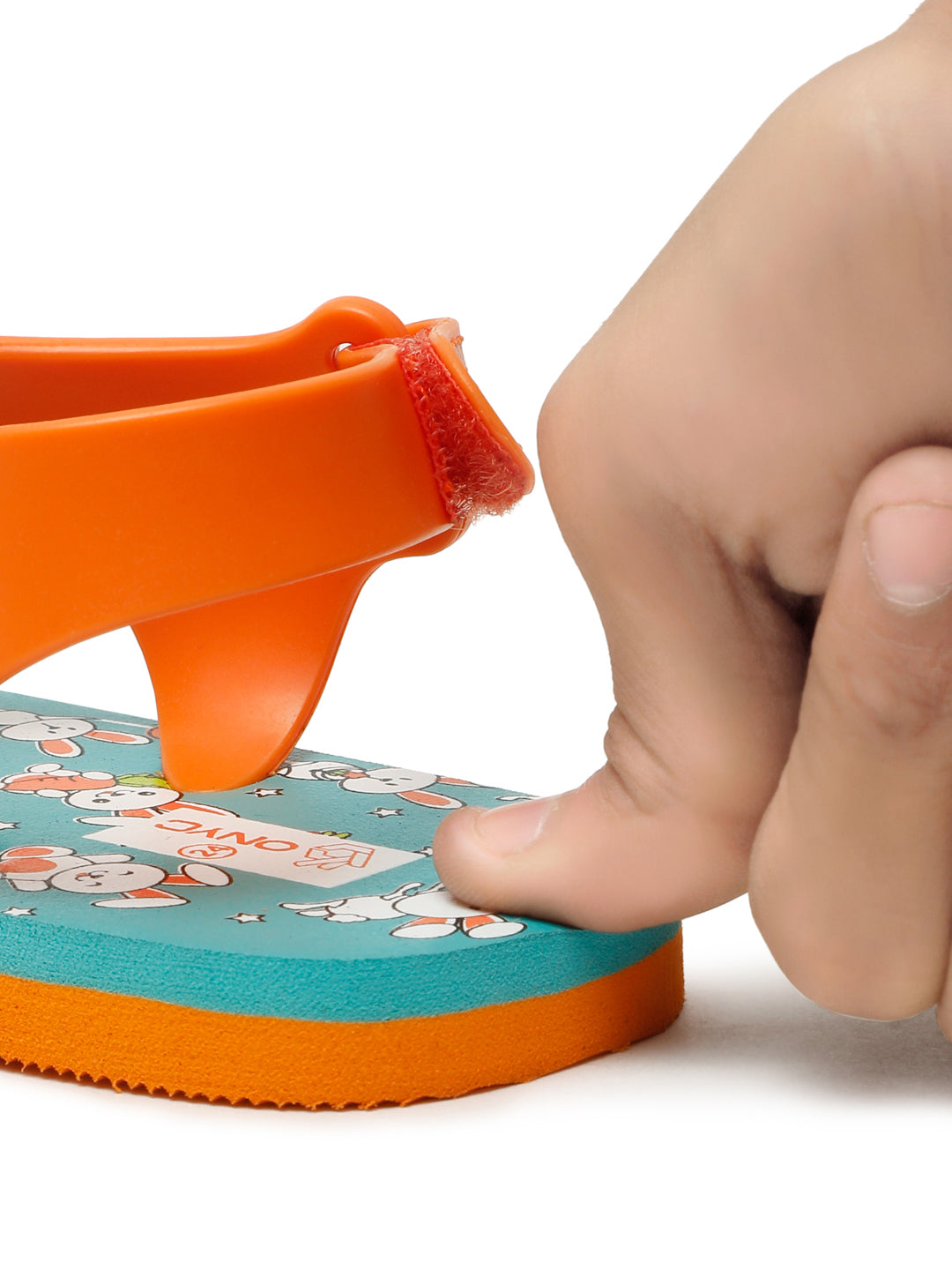 Premium Bunny Jellies Flip-flops for Kids - Orange (Unisex)