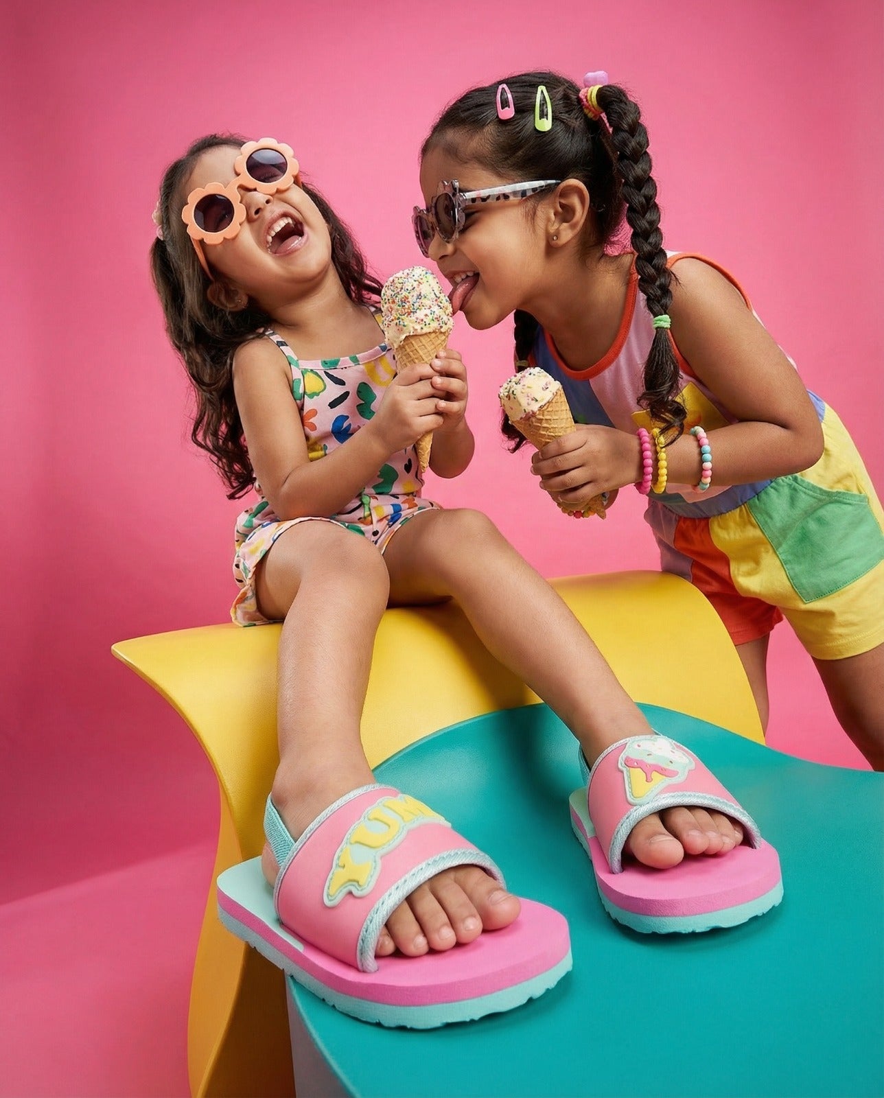 Premium Ice Cream Artistic Sliders - Pink (Girls)